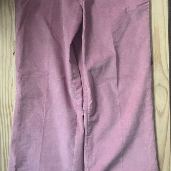 Dickies Pink Corduroy Wide Leg Pants pockets high waist pockets NWOT - Picture 4 of 9